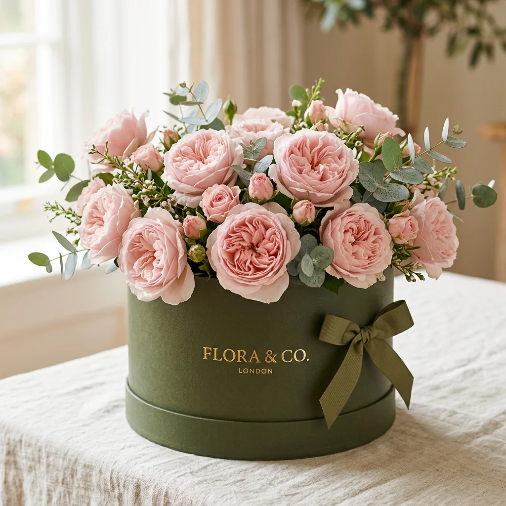 Caixa Garden Roses & Eucalipto